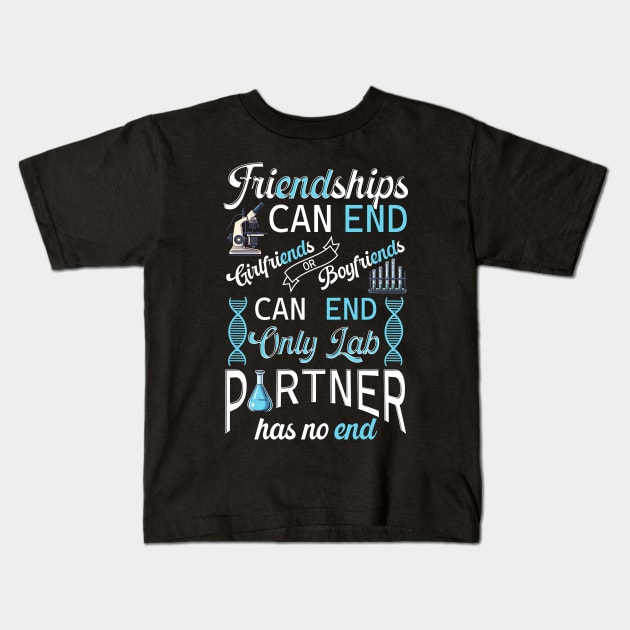 Lab Partner Funny Gift Kids T-Shirt by KsuAnn